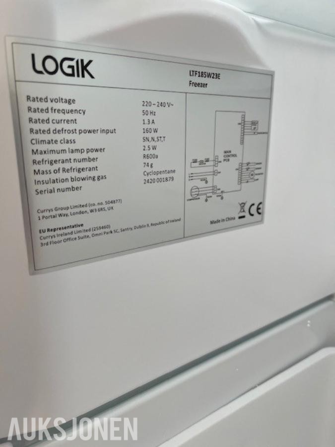 Logik Fryseskap
